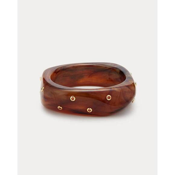 LUV AJ Jewelry - NEW LUV AJ women's ibiza lucite cuff bracelet in brown